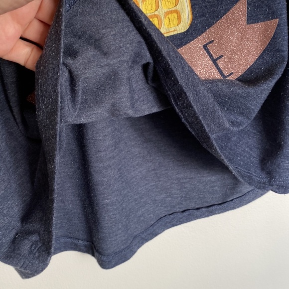 Ardene blue medium short sleeve tee. “I love you a waffle lot”😊❤️ - Picture 3 of 8